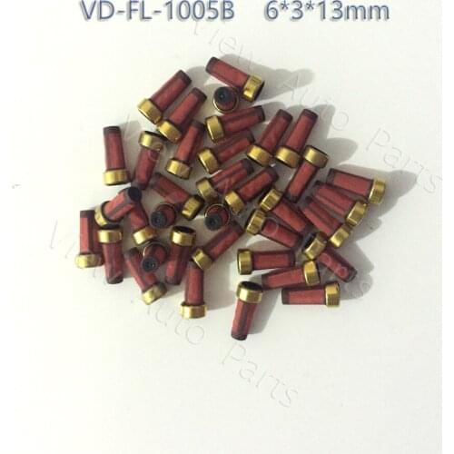 50pcs For Opel Daewoo Corsa Vectra S10 Fuel Injector Basket Filter Top Quality Fuel injector Repair Kit 6*3*13mm VD-FL-1005B
