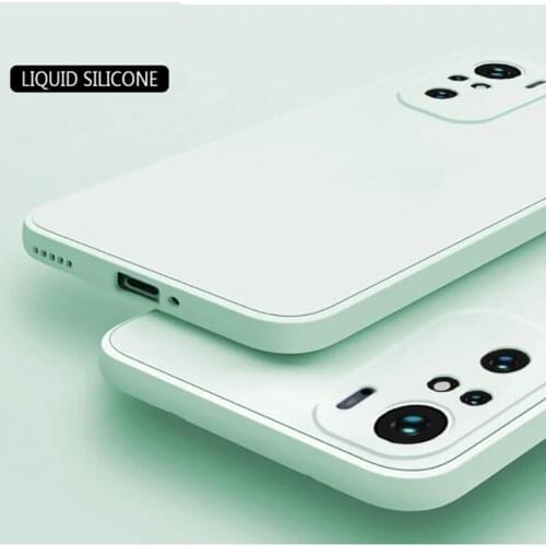 Luxury Original Square Soft Liquid Silicone Case For Xiaomi Mi 11 10T Pro 10 Lite 9 SE Poco F3 Redmi K40 9A Note 9 9S 9T 8 Cover