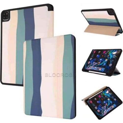 Rainbow Funda iPad 8th Generation Case for iPad 10.2 2020 A2197 A2200 A2198 Smart Cover Magnetic iPad Pro 11 2021 2020Flip Stand
