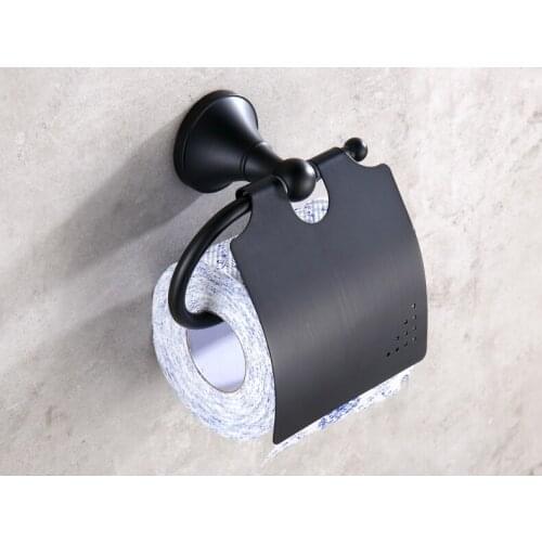 Black Oil Rubbed Brass Wall Mounted Bathroom Toilet Paper Roll Holder Bathroom Accessory mba824