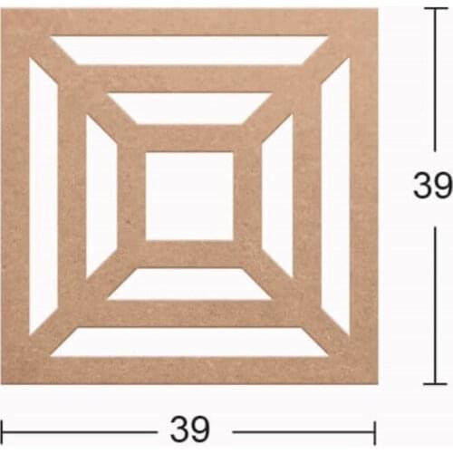 DS06 Decorative Wall Ornament, Unpainted Mdf Wall Ornament