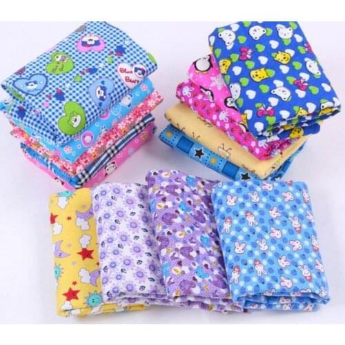 Flannelette cotton fabric cartoon print DIY Fabric for kid cloth pillow 1 Meter
