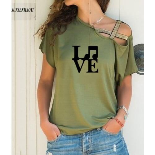 JUNSENMAOYI Women's Short T-shirts