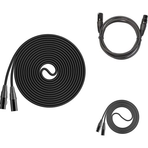 XLR Cable, Balanced 3 PIN XLR Male To XLR Female Microphone Cable Premium XLR Mic Patch Cable Cord