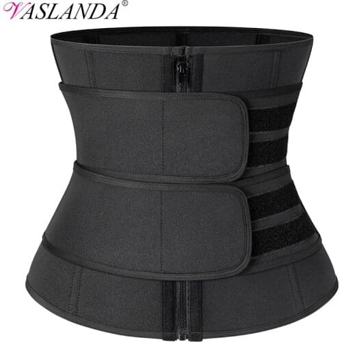Steel Boned Waist Corset Trainer Sauna Sweat Sport Girdle Cintas Modeladora Women Weight Loss Lumbar Shaper Workout Trimmer Belt