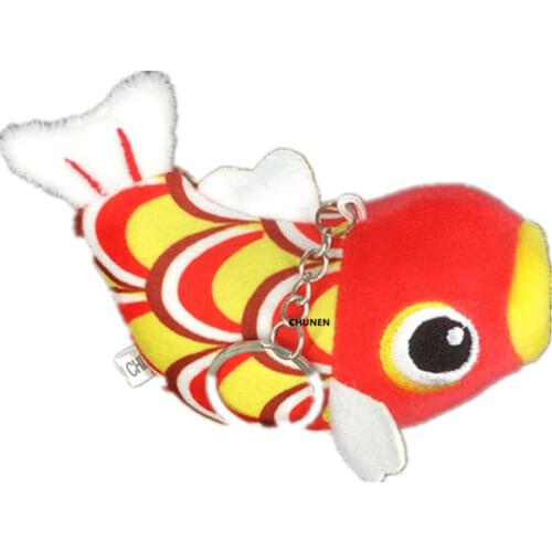 Small 4colors , girls little plush keychain toy , stuffed animal fish Plush Toy doll