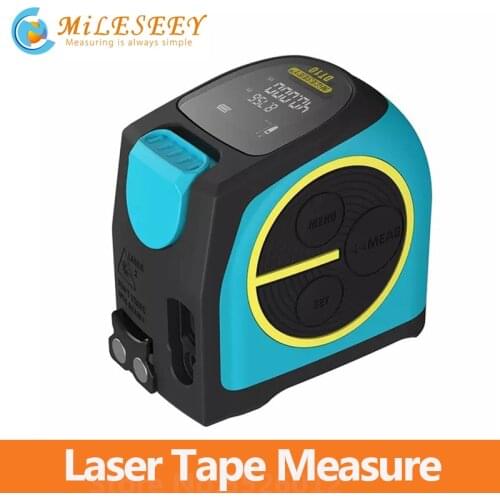 Mileseey DT10 Laser Tape Measure 2 in 1 Digital Laser Rangefinder with LCD Digital Display Magnetic Hook Laser Measure