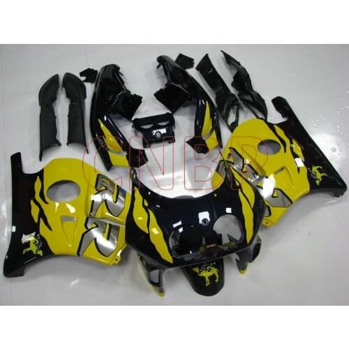 Abs Fairing CBR 250 RR 1990 - 1994 MC22 Yellow Black Fairings for Honda Cbr250rr 1992 Full Body Kits CBR250 RR 1992 no paint