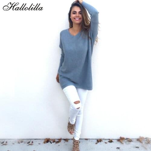 Autumn Warm Jumpers Ladies Top Sweater Women Pullover Mujer Casual Vintage Clothes Casaco Feminino Harajuku V-Neck