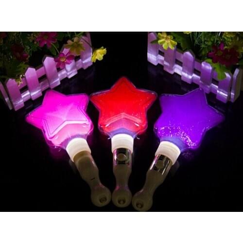 Pentagram LED Stick Light Star Cheering Glow Stick Concert Supplies Props Wedding Party Decoration Halloween ChristmasYH224