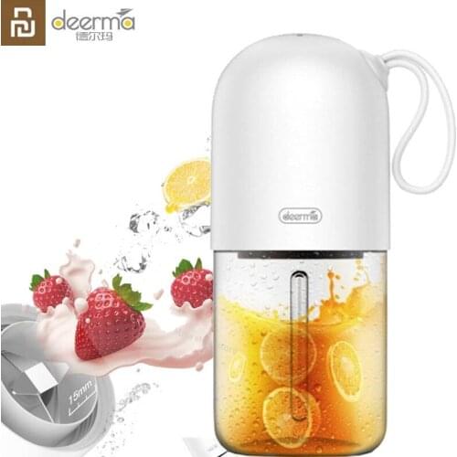 Youpin Deerma Portable Mini Fruit Juicer Kitchen Electric Mixer Capsule Shape Powerful Electric Juice Cup H30