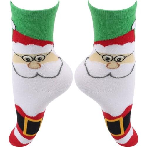 Santa Claus Christmas Socks Christmas Decoration 2020 New Year Gift Comfortable Cute High Quality Socks 1 Pair