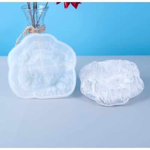 DIY Crystal Epoxy Resin Mold Snow Mountain Ashtray Silicone Mold Manual Mirror Epoxy Mold For Resin