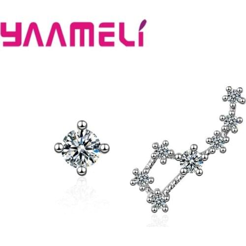 Special Design Polaris Shape Stud Earrings For Women Girls 925 Sterling Silver Jewelry Romantic Casual Party Birthday Gifts Hot