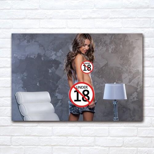 Modern Art Canvas Painting Sexy Model Hot Body Poster and Print Wall Pictures for Bedroom Living Room Home Decor