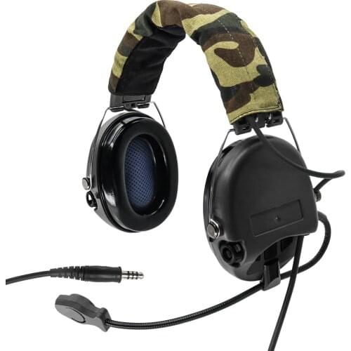 TCIHEADSET Tactical Electronic MSASORDIN Headset Hearing Defense Noise Reduction Pickup Airsoft Military Tactical Shooting Heads