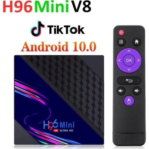 Android 10.0 TV BOX H96 MINI V8 RK3228A Quad Core 2GB 16GB Wifi Media Player Youtube TV Receiver H96MINI Android Set Top Tv Box