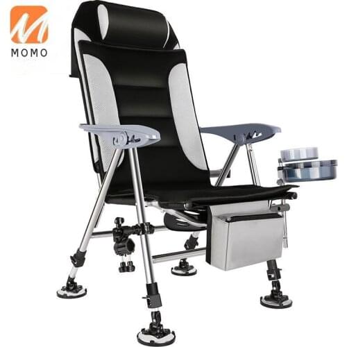 All Terrain Wild Fishing Chair 2020 New European Folding Fishing Chair Multi-Functional Portable Fishing Stool Reclining Seat