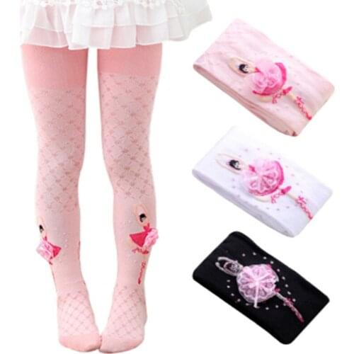 Girls Tights Kids Elastic Baby Stockings Ballet Girl Princess Pantyhose 1-9Y