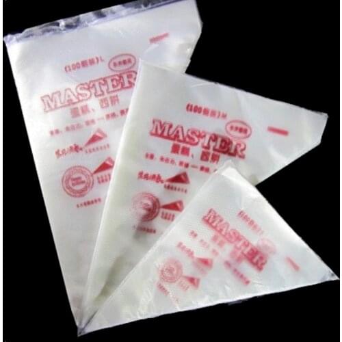 100 Tablets Christmas Disposable Decoration Bag Pastry Bag Cake Chocolate Cream Decoration Pastry Tip Tool Kitchen Accessories