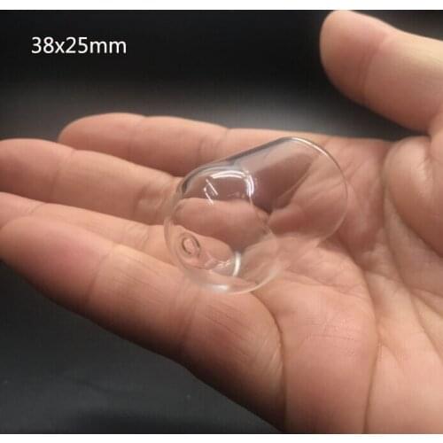 20pcs/lot 38x25mm tube shape with hole glass globe glass vial pendant necklace glass wish bottle findings charms diy terrarium