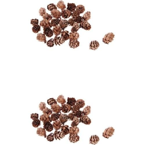 60 Pieces Natural Dry Pine Cones For Christmas Decoration Or Crafting DIY
