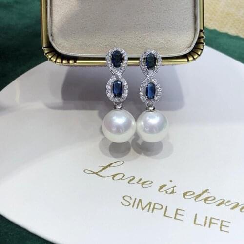 925 Sterling Silver Earrings Findings Settings Base Mountings Parts Mounts for Pearls Agate Coral Beads Stones Crystal