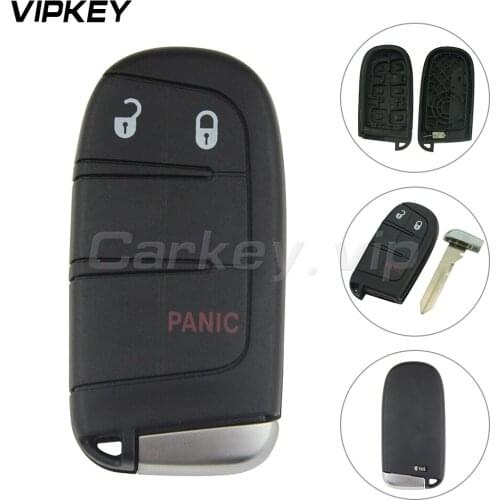Remotekey Smart key shell cover case 3 button for Dodge Journey Durango for Jeep Grand Cherokee 2014 2015 2016 2017 M3N-4082130