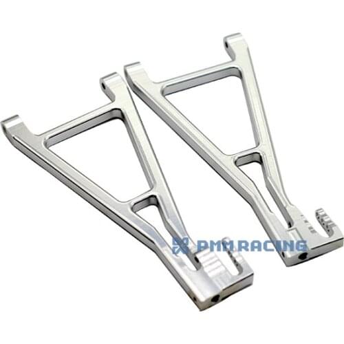 CNC Aluminium Alloy Silver Rear Lower Suspension Arms for 1/10 E-revo Summit 2pcs 70219