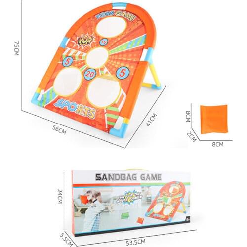 Childrens Throwing Ball Toy Set Student Surrounding Outdoor Sports Throwing Sandbags Throwing Combination Rack 2 In 1