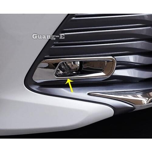 For Toyota New Camry XV70 2017 2018 2019 2020 Car Styling Cover ABS Chrome Lamp Front Fog Light Trim Frame Hoods 2pcs