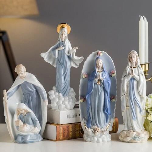 ChristianCatholic icons holy things the church of the virgin Mary family statues ceramic gifts ornaments and ornaments catholic