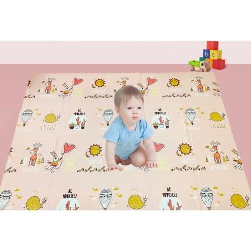 Baby Soft Floor Mats Folding Baby Play Mat Xpe Puzzle Childrens Carpet 1cm Thick Toddlers Climbing Pad Waterproof Kids Rug