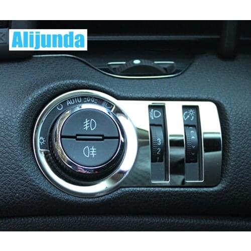 Stainless steel FOGLIGHT FOG LAMP SWITCH COVER STAINLESS STICKER FOR CHEVROLET CRUZE /MALIBU/Opel Mokka/BUICK ENCORE Car Styling