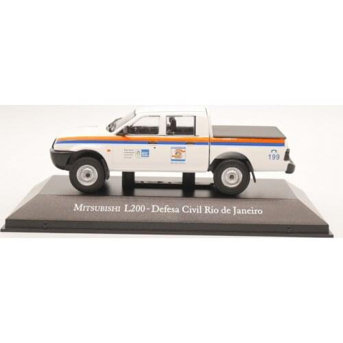 1:43 Scale Diecast Alloy Vehicle Mitsubishi L200 Pickup Truck Model Toy Static Decoration Collection Souvenir Ornaments Display