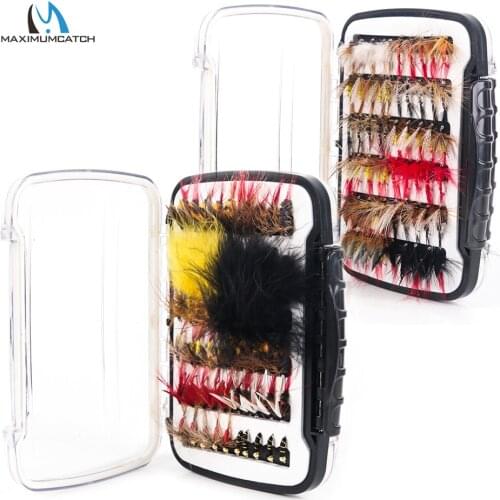 Maximumcatch 120pc Fly Fishing Flies Set #2-#14 Streamer Dry Nymph Trout Wet Fly Flies