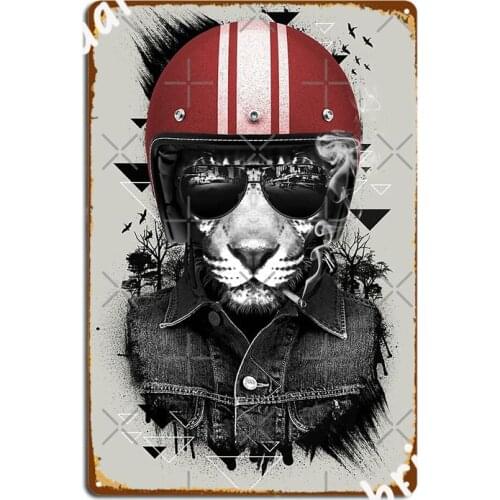 Jungle Rider Metal Sign Garage Decoration Funny Club Living Room Tin Sign Posters