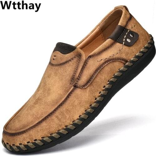 Men Casual Shoes Loafers Sneakers 2021 New Men Fashion Leather Comfortable Loafers Casual Shoes Zapatos De Hombre Men Shoe