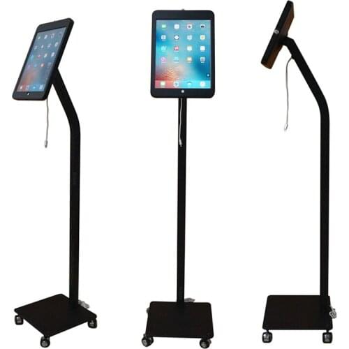 Anti-Theft Floor Stand Case with Lock mental case holder Fit for iPad2 3 4 Air 1 2 Pro 9.7 metal case frame security