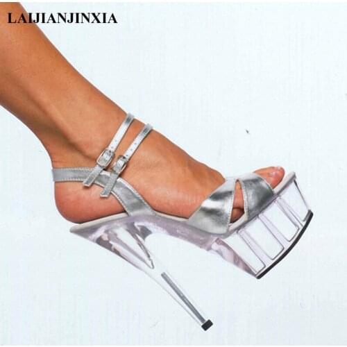 New Sexy 15CM High-Heeled Sandals Nightclub Dance Shoes Pole Dancing Shoes Model High Heels Womens Shoes