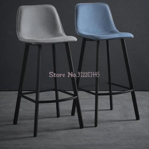 Light Luxury Home Bar Stools High Stools Bar High Stools Modern Nordic Minimalist Bar Chairs Front Desk Chairs