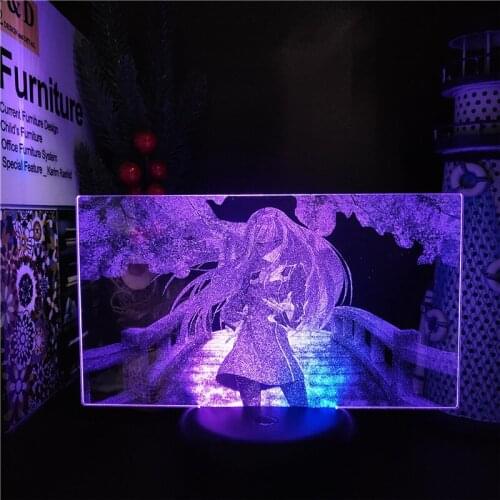 DARLING In The FRANXX Zero Two 3D Night Light Anime Figure LED Lamp Home Decoration Manga 002 Lampara Bedside Decor Kids Lights