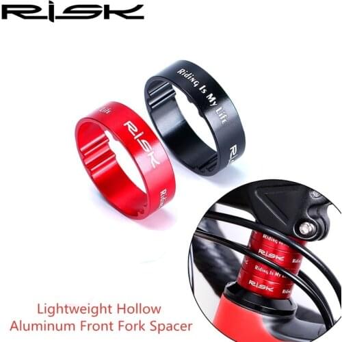 RISK 5/10mm Adjustment Aluminum Alloy Bike Bicycle Fork Washer Stem Headset Spacers Raise Handlebar Ring Cycling Accessory