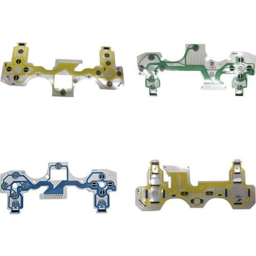 Replacement Button Ribbon Circuit Board for PS4 Pro Slim Controller Conductive Film Keypad PCB Circuit Keypad Flex Cable