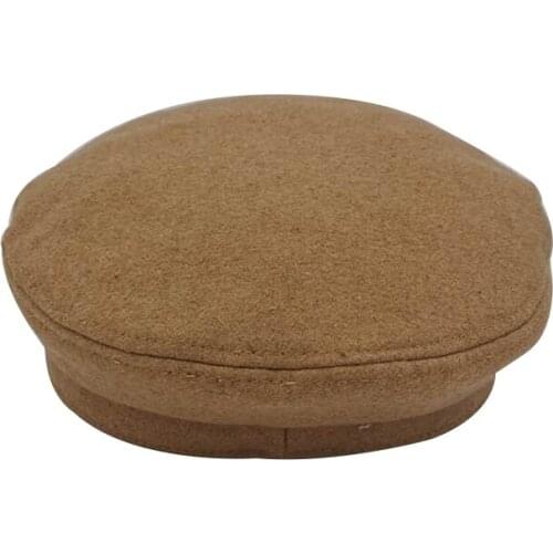 Yellow Women Hats Solid Plain Octagonal Newsboy Cap Ladies Casual Warm Winter Beret Female Caps with Gold Chain Decoration