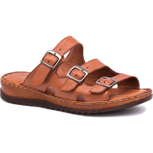 Gedikpaşalı ASY 20Y 102 TAN Women Shoes Slippers-Sandals