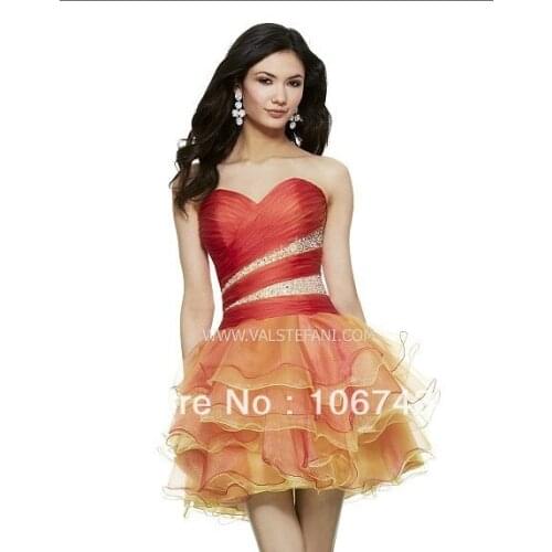 Free shipping 2018 new short beaded organza vestido de noiva special occasion sexy elegant party prom gown bridesmaid dresses