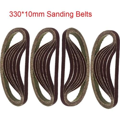 10/20/50/100/500/1000PCS Sanding Belts 240 Grit 330*10mm Annular Pneumatic Abrasive Belt For Industrial Woodworking Polishing