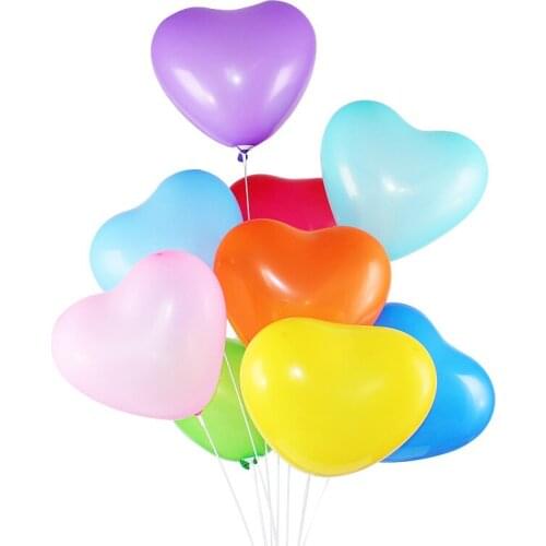 10 pcs 10 inch heart-shaped matt balloon floating air balloon birthday party wedding proposal decoration heart-shaped balloon