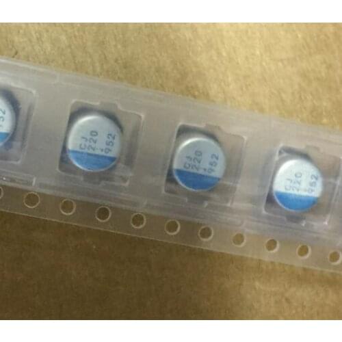 20pcs 6.3v 220uf 6x5.9 SMD Solid capacitor brand new original